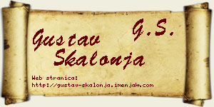 Gustav Škalonja vizit kartica